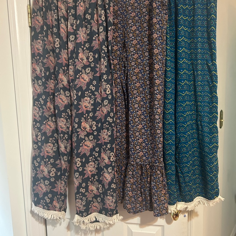 NATURAL LIFE Floral and Geometric Straight Leg Pants